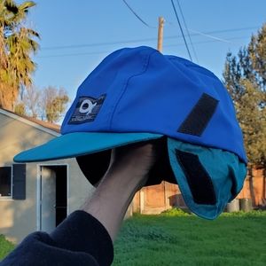 Outdoor Research Hiking Rain Cap. Vintage. Folding ear covers. USA. XL. Gore-Tex